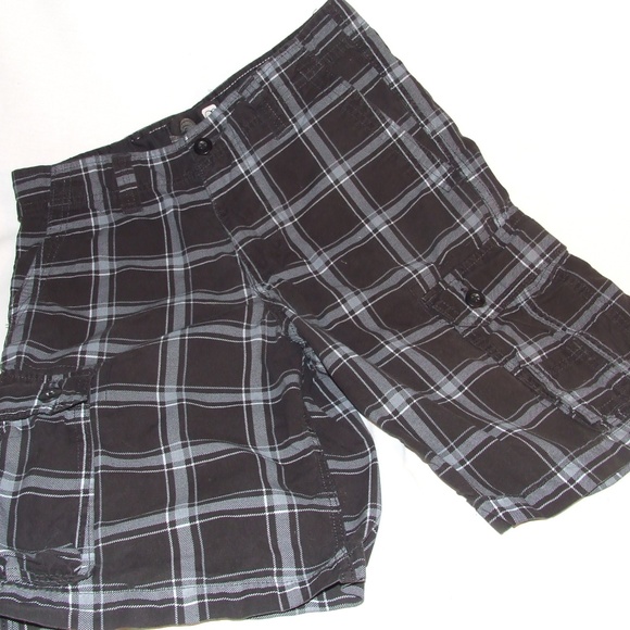 OP Other - 💥Men's Plaid Black&Gray OP Cargo Shorts Size 28